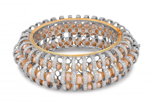 Diamond Ruby Pendant Set from TBZ - South India Jewels