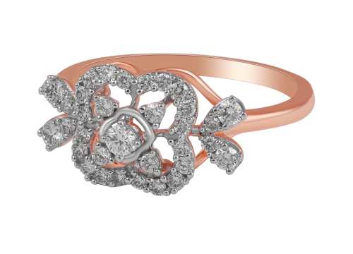 Flower Design Diamond Flower Ring, 14K White Gold | Diamond Stores Long  Island – Fortunoff Fine Jewelry